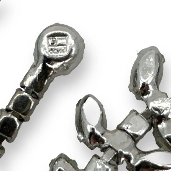 Rhinestone Colorful Floral Designs Choker Necklace Hook Clasp by David's Bridal - Picture 8 of 9